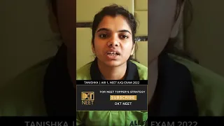 Rank 1 NEET 2022 Tanishka | Physics ऐसे तैयार कीजिये