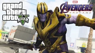 【將將】GTA5 薩諾斯的雙刃劍竟然把人砍成兩半!? Avengers: Endgame