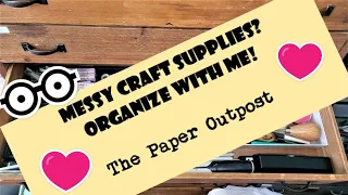 Messy Junk Journal Supply Drawer? Let's Clean it! Junk Journal Craft Chat! The Paper Outpost!