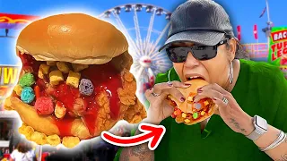 Mexican Moms Try CRAZY Fair Food! (10,000 CALORIES)