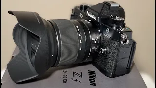 Unboxing Nikon Zf Mirrorless Camera with 24-70mm f/4 Lens