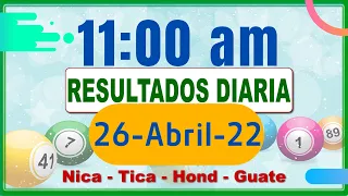 11 AM Sorteo Loto Diaria Nicaragua │ 26 Abril de 2022