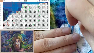 Cross Stitch: Stitch With Me #133  (with talking)