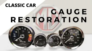 Classic car GAUGE RESTORATION - Repairing the gauges of my 1974 MGB