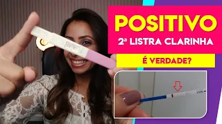 TESTE DE GRAVIDEZ | SEGUNDA LISTRA DO TESTE CLARINHA É POSITIVO | Patrícia Moreira - Boa Gravidez