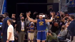 Klay Gets Applauded Warming-Up For His Warriors Return!