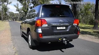 2015 Toyota LandCruiser Sahara diesel V8 0-100km/h & engine sound