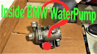BMW Water Pump What is inside disassembling