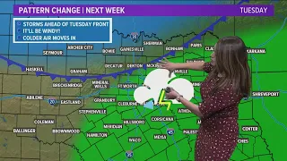 DFW weather: Storm chances Monday night, wintry mix possible later in the week