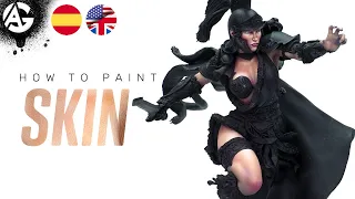 How to paint FEMALE SKIN on miniatures 👩🏻‍🦰 / Como pintar PIEL FEMENINA en miniaturas 👩🏻‍🦰