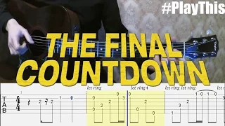 Как играть Europe - Final Countdown на гитаре | Уроки Гитары от PlayThis#20