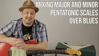 Guitar Lesson - Lead Guitar Solos - Mixing Major and Minor Pentatonic Scales for Blues