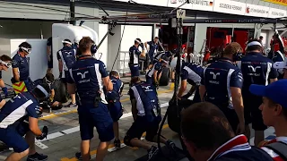 F1 Monza 2016: Williams pit stop up close