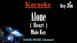 Alone (Karaoke) Heart/ Male key D#m