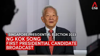Presidential candidate broadcast: Ng Kok Song says time has come for a non-partisan President