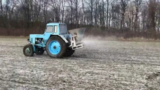 🚜Підживляємо пшеницю!🚛 Сульфат амонію по мерзлоталому