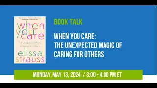 ‘When You Care’ Book Talk