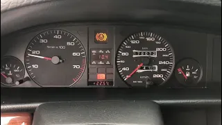 Audi 100 2.8E V6 engine sound.