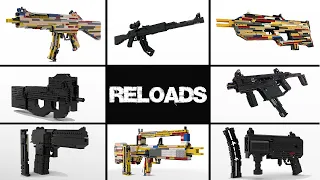 All of my Lego Gun Reloads | LegoBrickGun