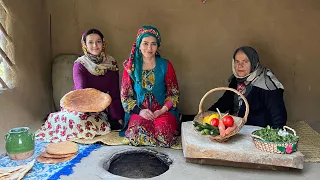 Rural Dish of Organic Chickens with Hot Fresh Tandoori Breads ♧ Village Life