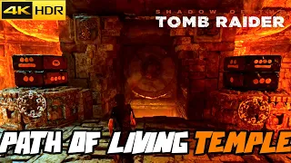 Shadow of the Tomb Raider - PATH OF THE LIVING TEMPLE PUZZLE SOLUTION [PS5 4K - 60FPS]