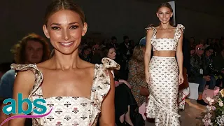 Anna Heinrich shows off her abs in a floral two-piece at Fashion Week  | ABS US  DAILY NEWS