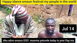 I'm comedian Asiwaju BABA IDANRE 1 alive at orosun festival my place opor