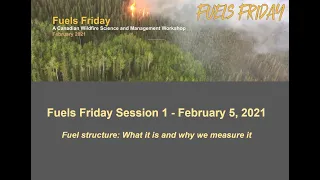 Fuels Friday Session 1: Feb 5, 2021 - Fuel Structure: What it is and Why We Measure It