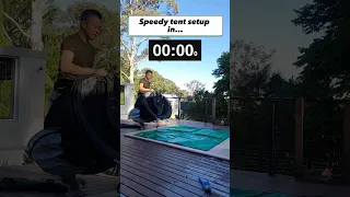 🤯Insane Setup Time! | Pop Up Tent #shorts #tent #backyard