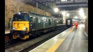 Shunting the Northbound Sleeper at Edinburgh Waverley (The Highlander service)