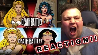 She-Ra VS Wonder Woman (He-Man VS DC) | DEATH BATTLE! REACTION!! RE UPLOADED