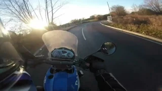 Two up crash on a BMW F650GS Dakar