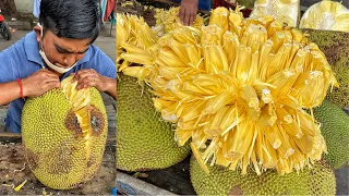 HUGE 40Kg Jackfruit/Kathal😱😱 क्या आपने कभी  पका हुआ कटहल खाया है??😳😳 Indian Street Food | Surat