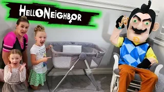 Hello Neighbor Scavenger Hunt! Searching For Missing Baby! Cry Babies Toys Found!!!
