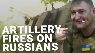 Ukrainian artillery smashes Russian positions