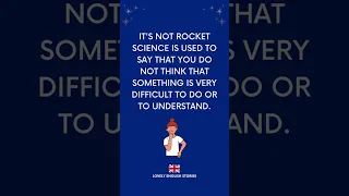 ENGLISH IDIOMS |  It's not rocket science explained | Lovely English Stories #englishidioms #idioms