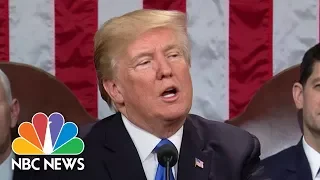 President Donald Trump Calls For Infrastructure Investment During State Of The Union | NBC News