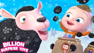 It's snowing outside! Everyone needs woolen clothes - BillionSurpriseToys English Kids Songs