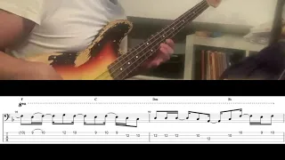 Red Hot Chili Peppers - By The Way (Live Hyde Park) - Flea Impro with scores and tab!