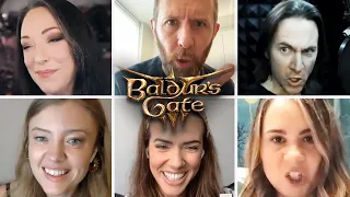 BALDUR'S GATE 3 Cast re-enact voice lines from the Game