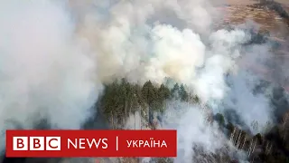 Чорнобиль і пожежі: як горять ліси біля Чорнобильської зони