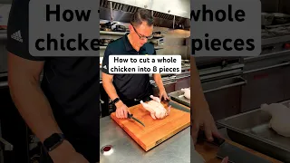 Chef teaches you how to break down a chicken into 8 pieces #bbq #meat #poultry #pitmaster #cooking