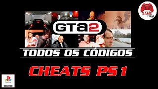 GRAND THEFT AUTO 2 (GTA 2) / PS1 - TODOS OS CÓDIGOS / CHEATS