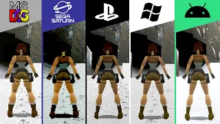 Tomb Raider (1996) DOS vs PC vs PS1 vs Android vs Sega Saturn (Which One is Better!)