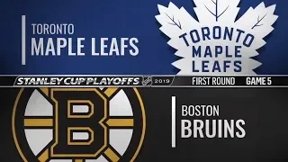 Toronto Maple Leafs vs Boston Bruins | Apr 19, 2019 NHL | Game 5 Stanley Cup 2019 | Обзор матча