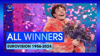 All Winners 🏆 of Eurovision Song Contest (1956-2024)