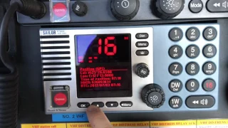 How to use a marine VHF - ship's equipment - cadet`s training