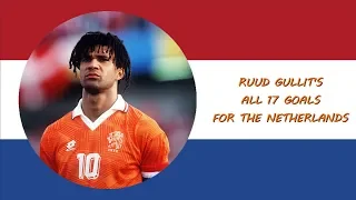 The Black Tulip ⚽ Ruud Gullit all goals for the Netherlands ⚽ 17 goals!