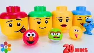BEST Sesame Street Learning Video for Toddlers Compilation | Learn Colors  Shapes and Fruits Names