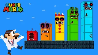 Dr. Mario and the Giant Zombie Numberblocks Mix Level Up Maze | Game Animation